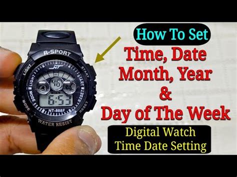 How to set a 4 Button Digital Watch .